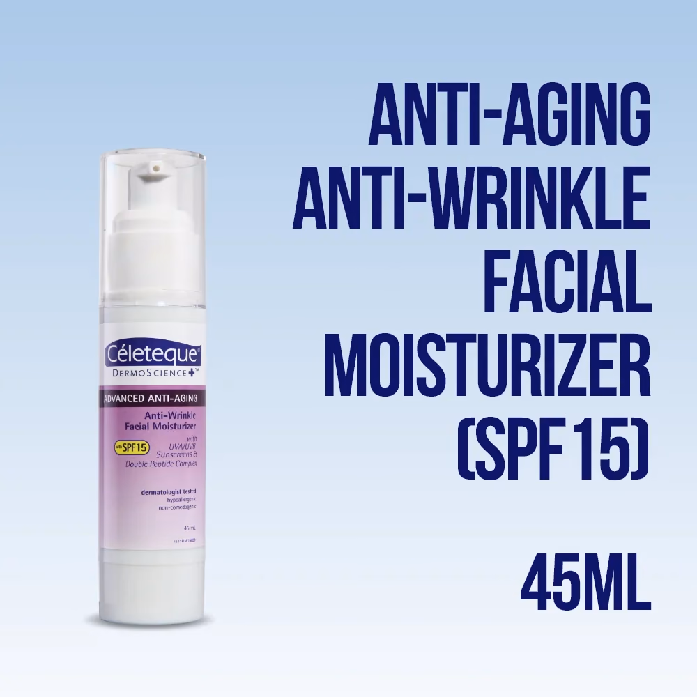 DermoScience™ Advanced Anti-Aging Anti-Wrinkle Facial Moisturizer with SPF15