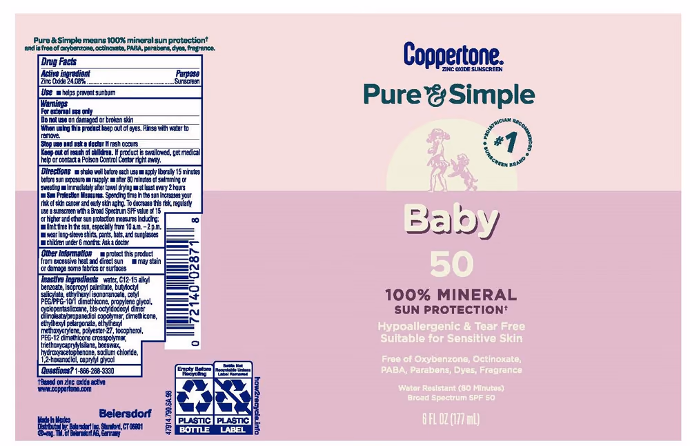 Pure And Simple Baby Sunscreen SPF 50