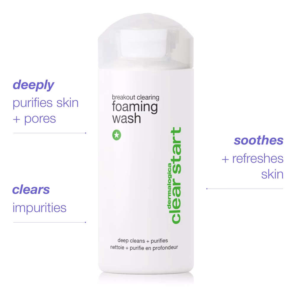 breakout clearing foaming wash