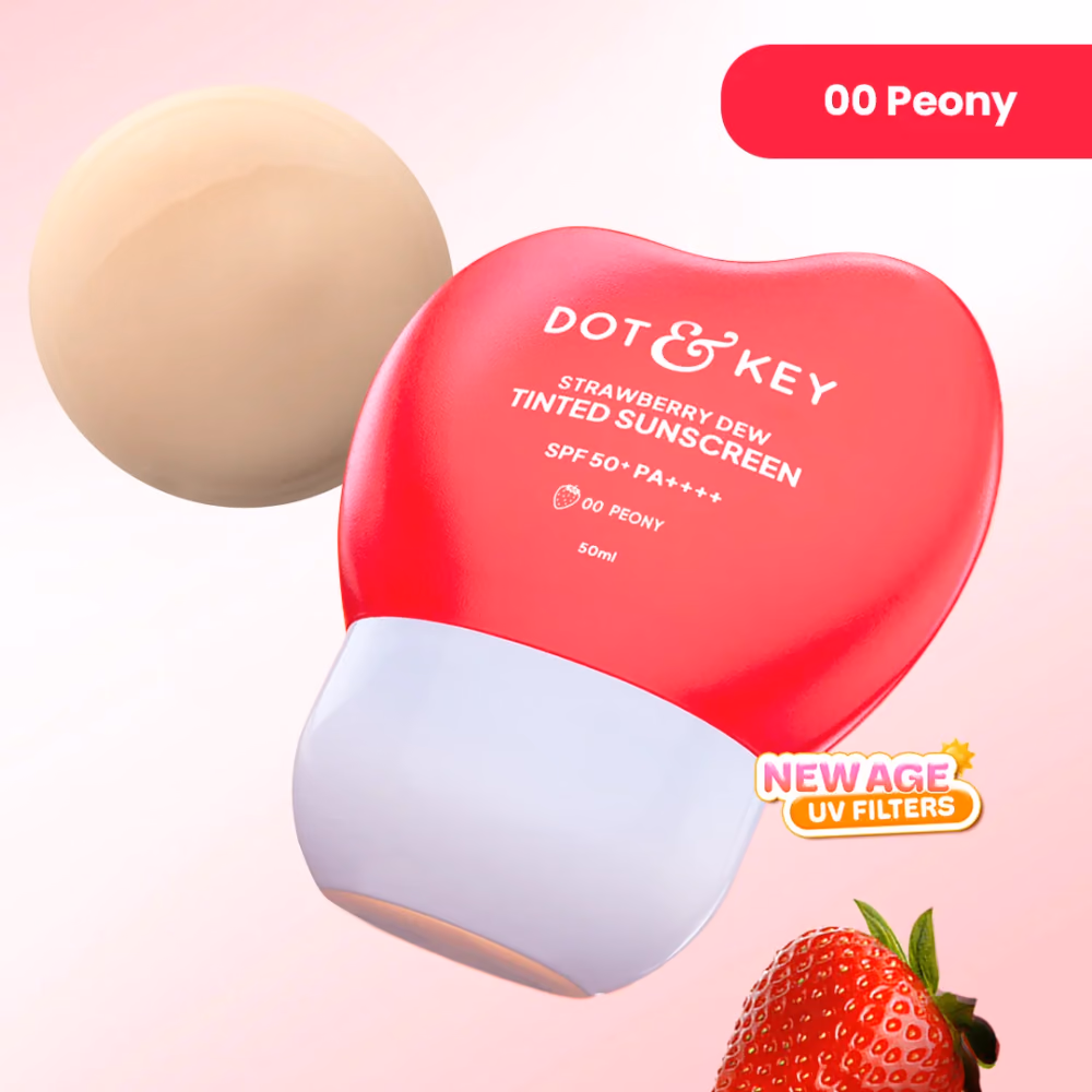 Strawberry Dew Tinted Sunscreen SPF 50+ PA++++ With New-Age UV Filters