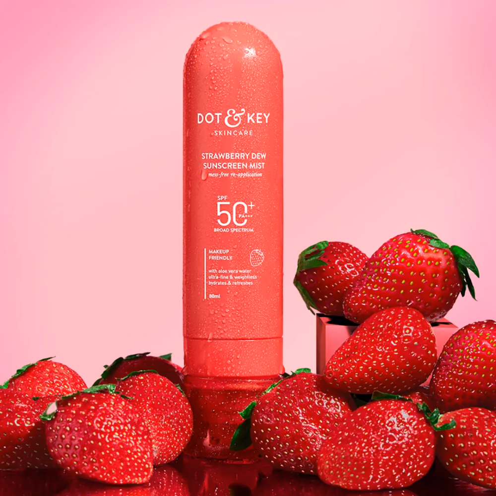 Strawberry Sunscreen Face Mist In-Vivo Tested SPF 50+ PA+++