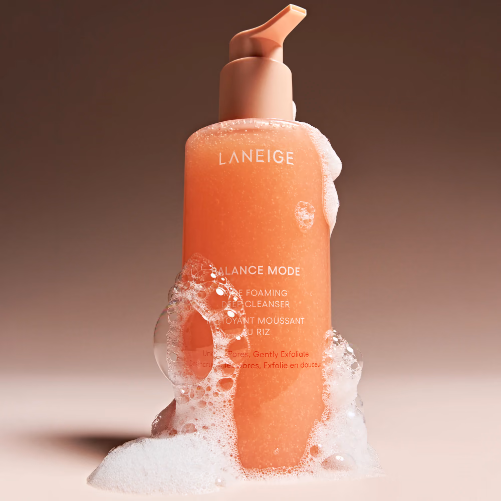 Balance Mode Rice Foaming Deep Cleanser