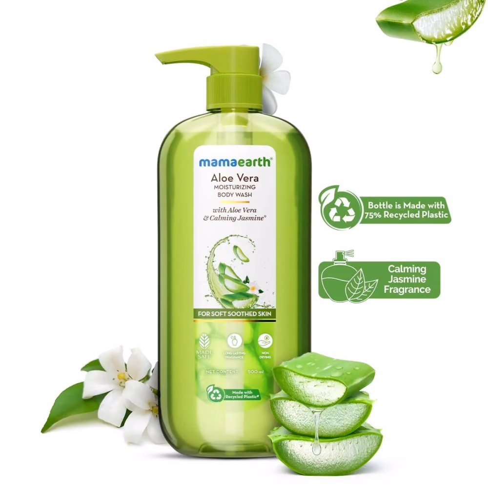Aloe Vera Moisturizing Body Wash with Aloe Vera & Calming Jasmine For Soft & Soothed Skin