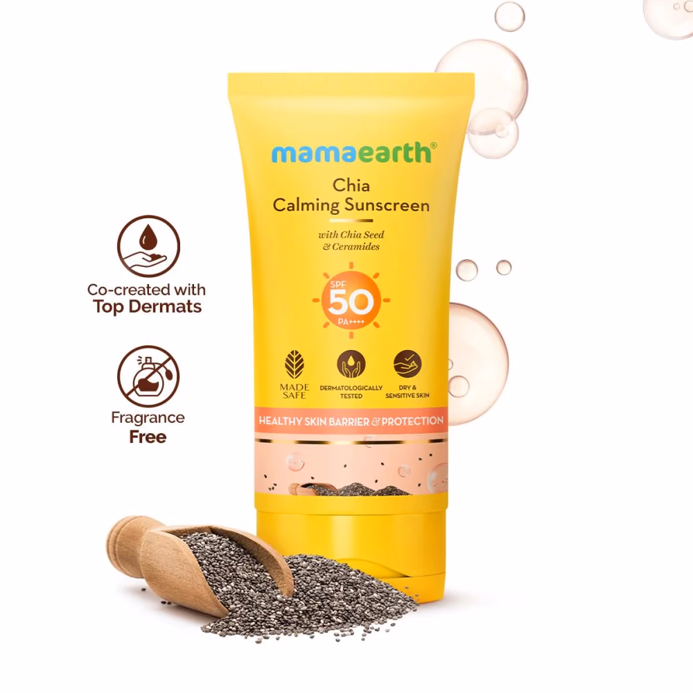 Chia Calming Sunscreen with Chia Seed & Ceramides for Hydrated Glow & Sun Protection