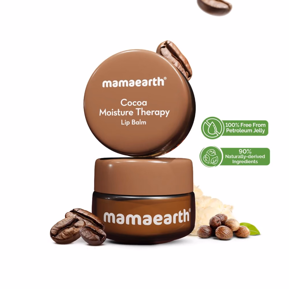 Cocoa Moisture Therapy Lip Balm with Cocoa Butter & Coffee for Dry & Chapped Lips