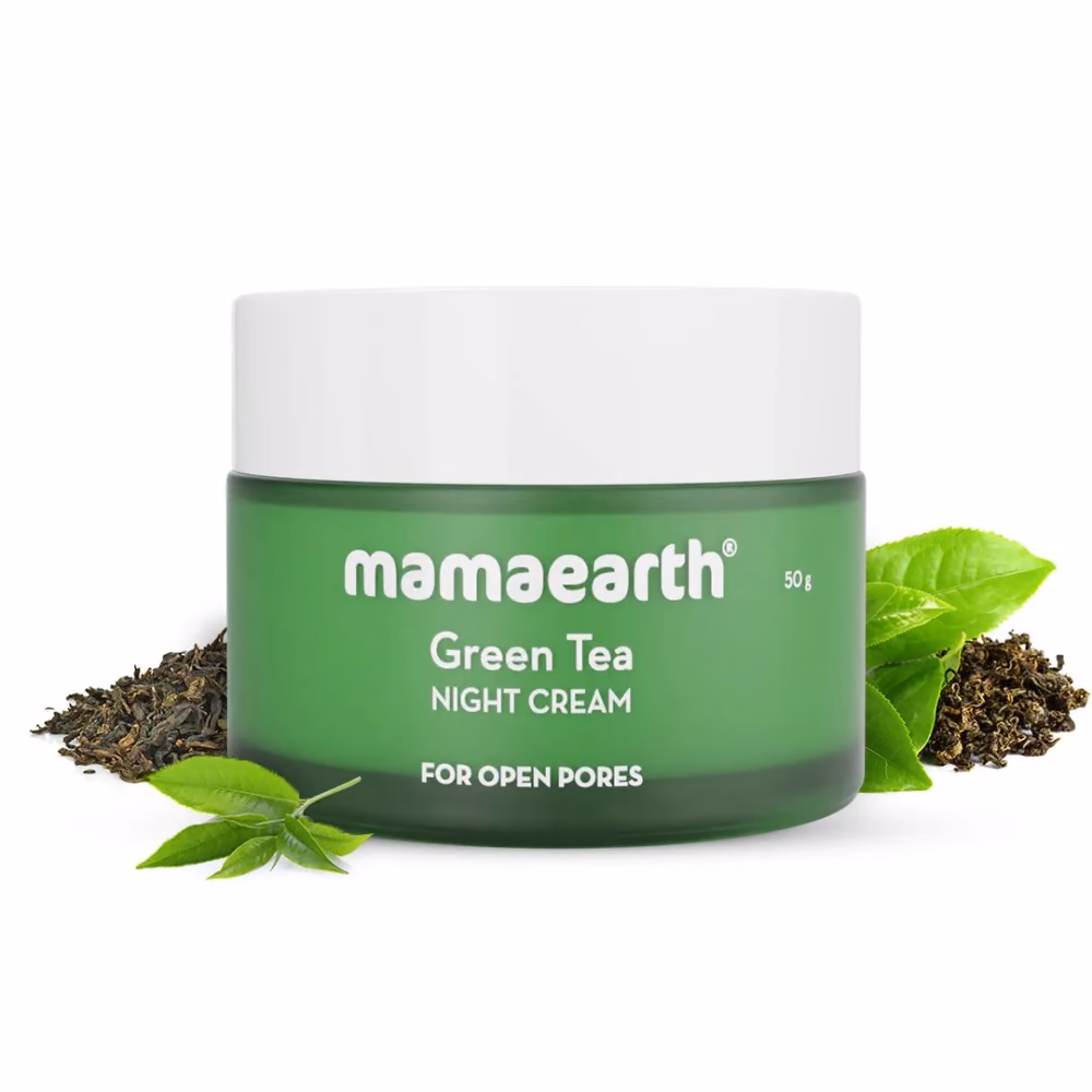 Green Tea Night Cream With Green Tea & Collagen For Open Pores
