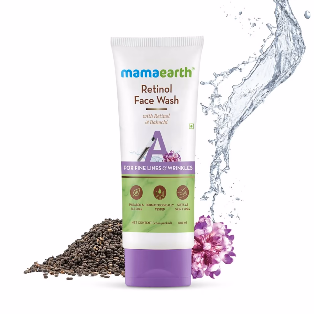 Retinol Face Wash with Retinol and Bakuchi for Fine Lines and Wrinkles
