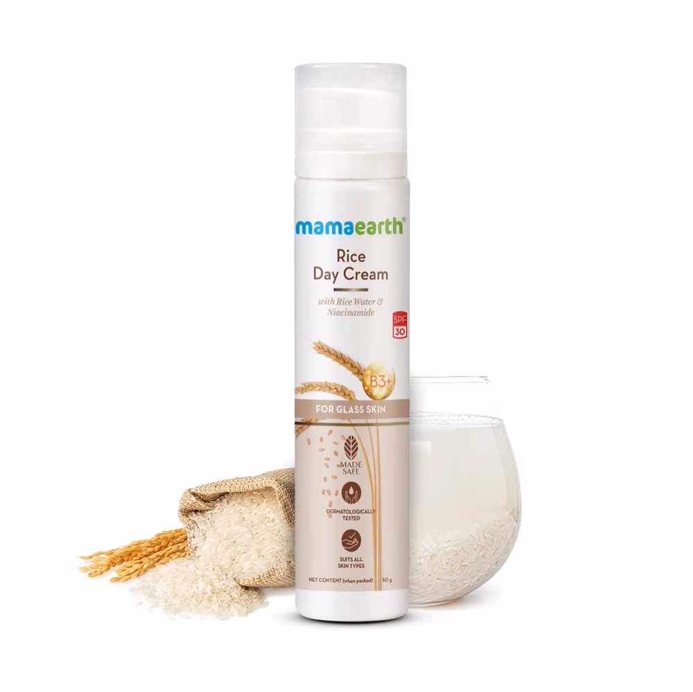 Rice Day Cream With Rice Water & Niacinamide for Glass Skin