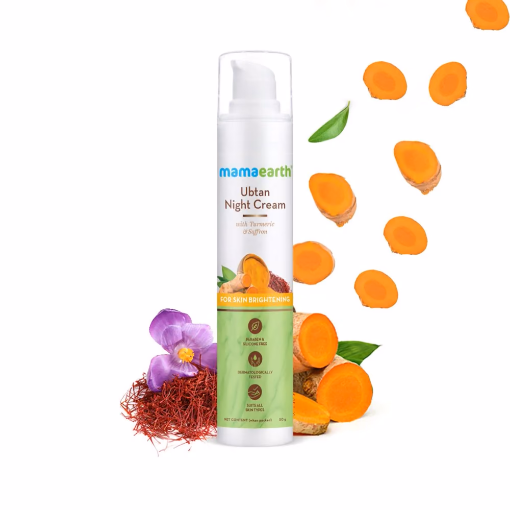 Ubtan Night Cream with Turmeric & Saffron for Skin Brightening