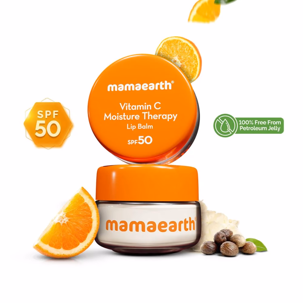 Vitamin C Moisture Therapy Lip Balm SPF 50 with Vitamin C & Honey for Lip Lightening