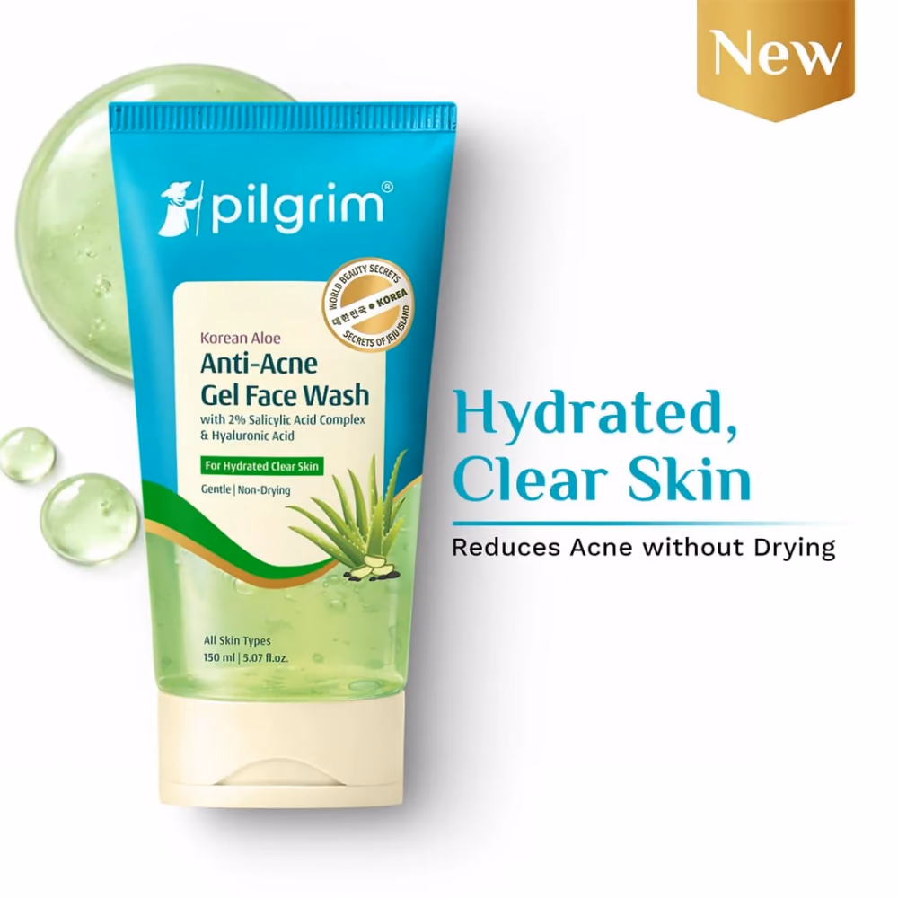 Korean Aloe Anti-Acne Gel Facewash