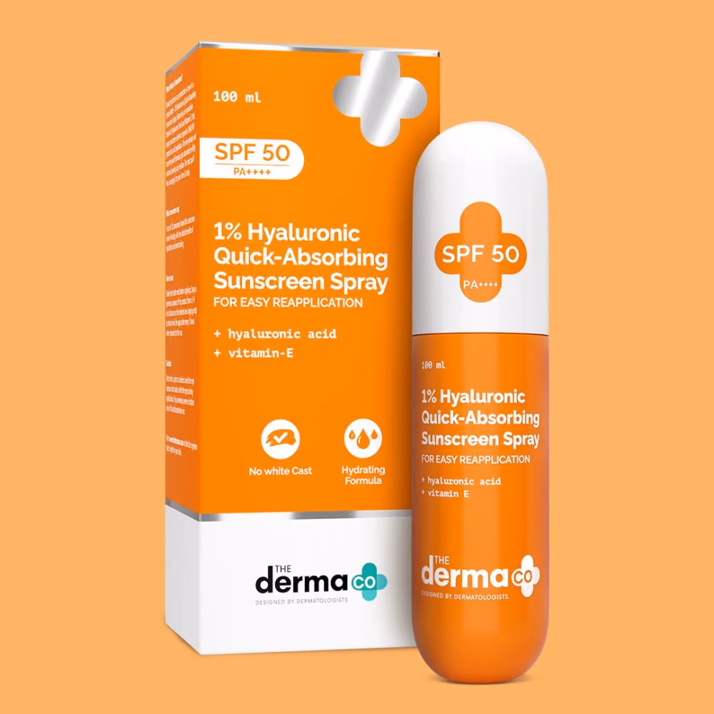 1% Hyaluronic Quick-Absorbing Sunscreen Spray with Hyaluronic Acid & Vitamin E