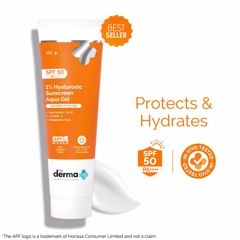1% Hyaluronic Sunscreen Aqua Gel In Vivo Tested (ISO 24444:2019 Certified