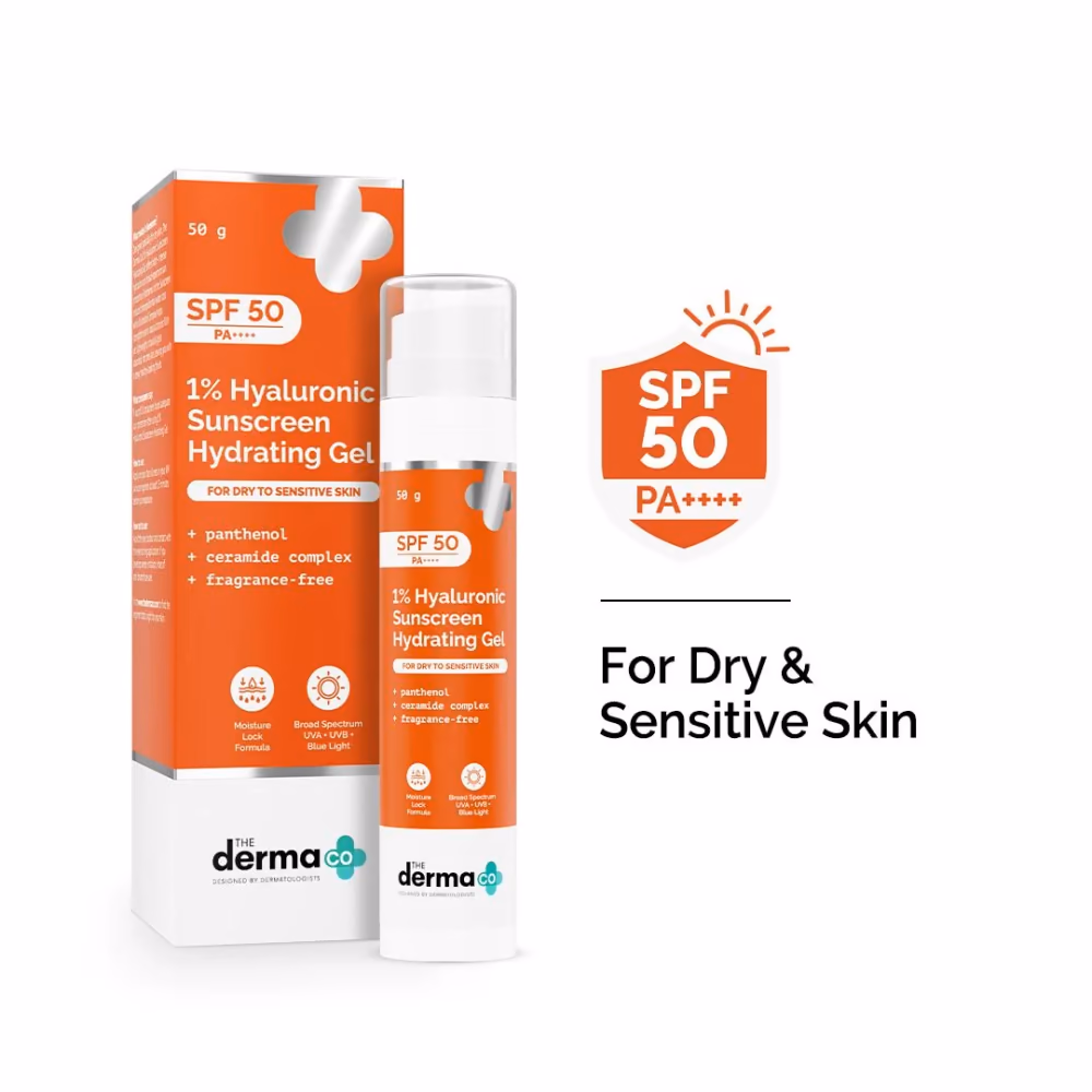 1% Hyaluronic Sunscreen Hydrating Gel In Vivo Tested (ISO 24444:2019 Certified
