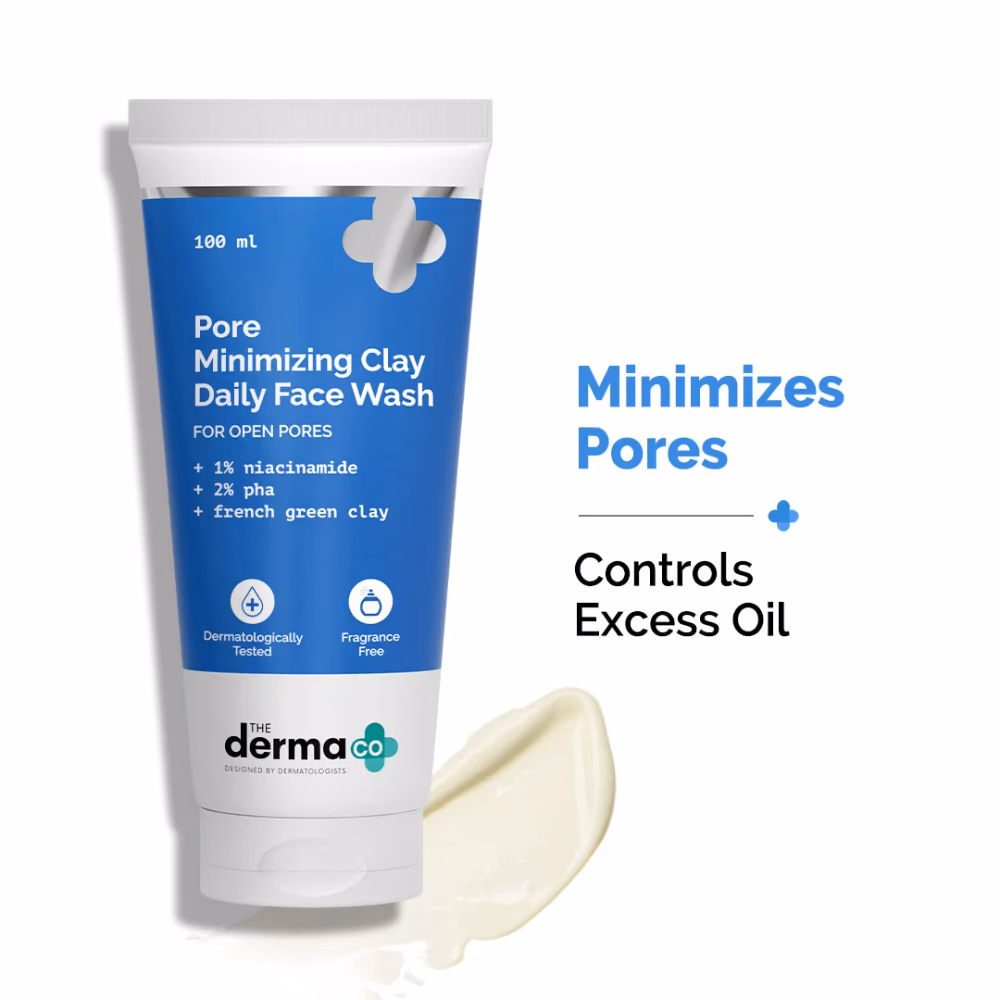 Pore Minimizing Clay Daily Face Wash with 1% Niacinamide & 2% PHA