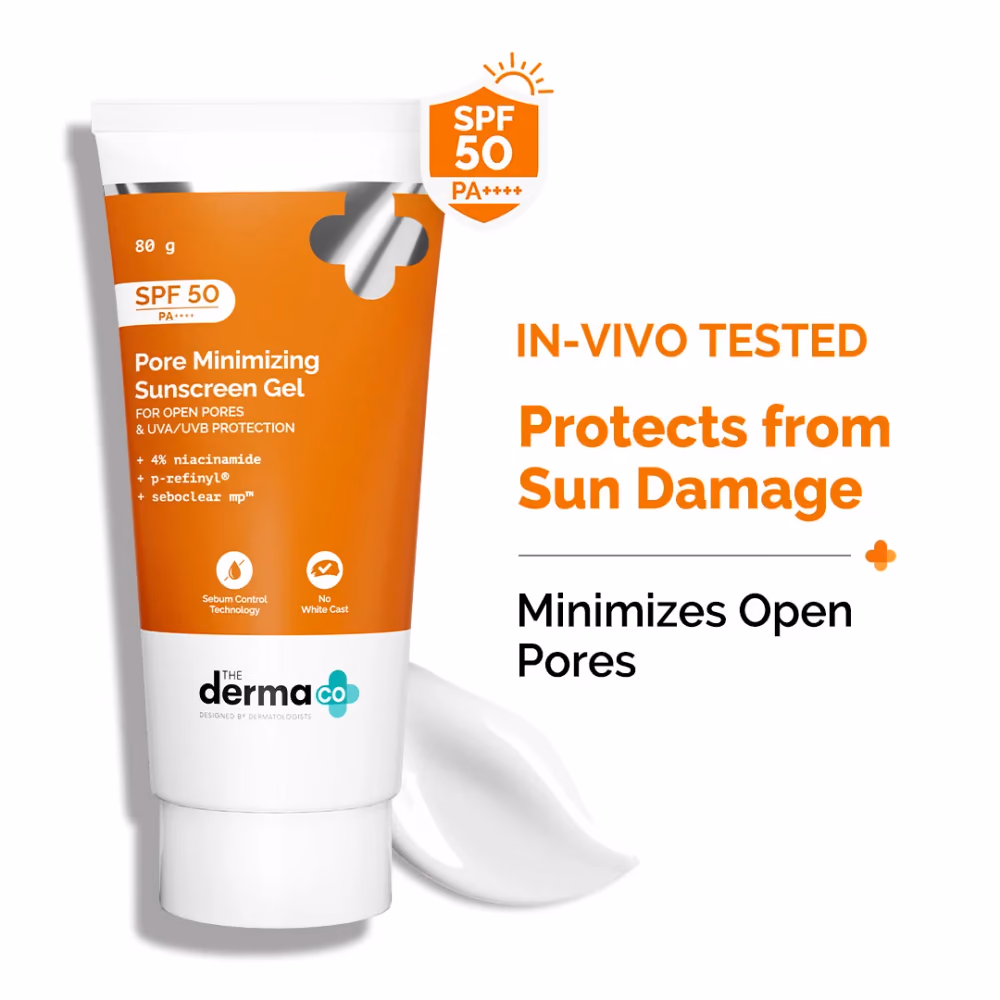Pore Minimizing Sunscreen Gel For Open Pores & UVA/UVB Protection