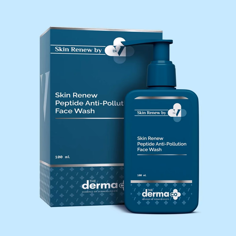 The Derma Co. X Dr V Skin Renew Peptide Anti-Pollution Face Wash with Peptides & Niacinamide