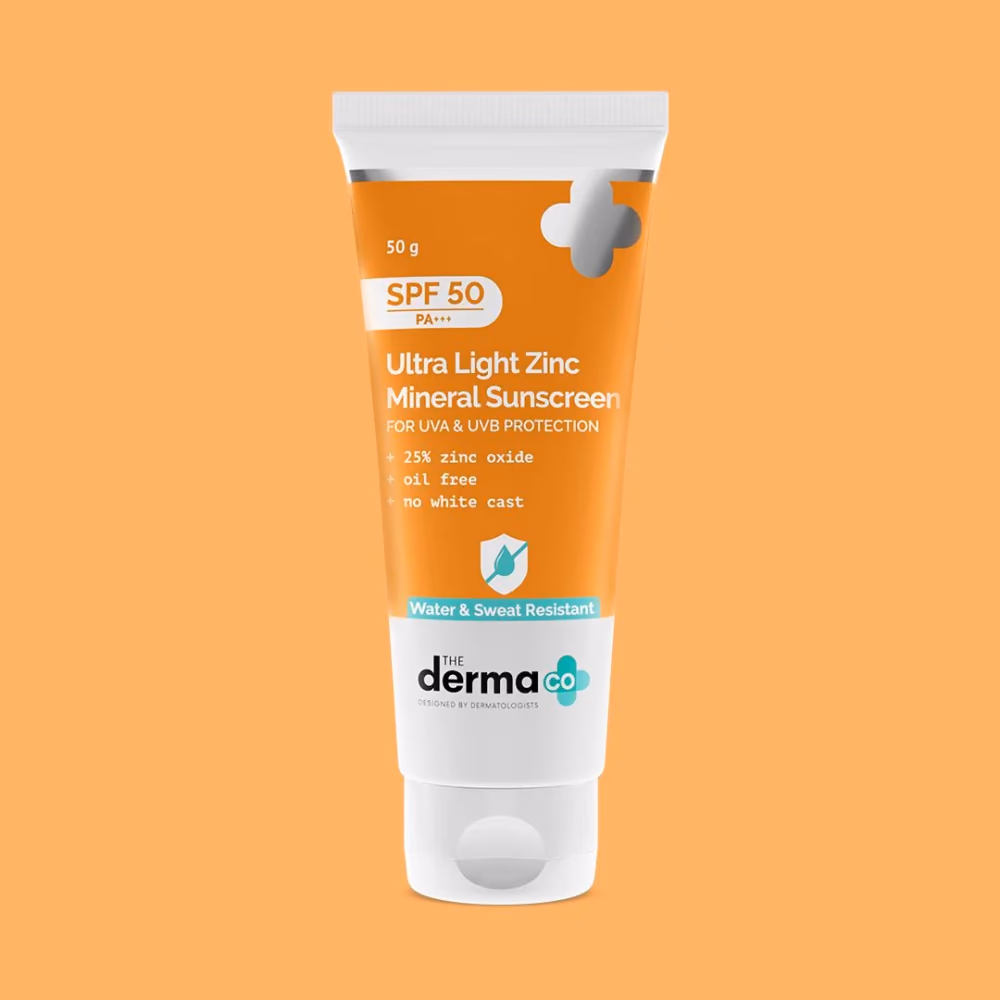 Ultra Light Zinc Mineral Sunscreen with SPF 50 For Broad Spectrum